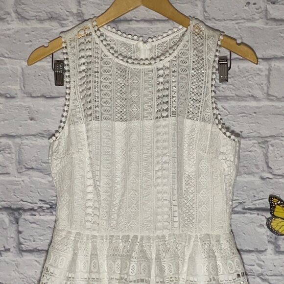 Bb Dakota Elissa Crochet Fit and Flare Dress Size 2 - Picture 5 of 12